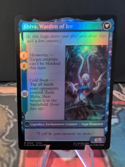 Jill Shiva's Dominant / Shiva Warden of Ice FOIL FIN Final Fantasy MTG 58 1x - Image 2