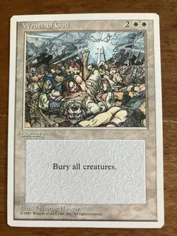 1x MTG Wrath of God - Fourth Edition (4ED) - Magic the Gathering LP/NM - Image 1