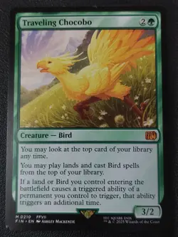 Magic: The Gathering Final Fantasy Traveling Chocobo #0210 (Lightly Played) - Image 1