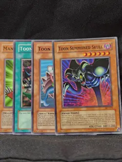 4 Yugioh - Toon Summoned Skull SDP-021 - Mermaid DB1-EN039 World - Image 1