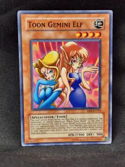 Yugioh - Toon Gemini Elf DB2-EN119 - Blue Eyes SDP-020 - DB1-EN038 - World - Image 4