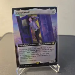 MTG Clara Oswald 332 Extended Art Foil Rare Doctor WHO - Image 1