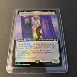 MTG Clara Oswald 332 Extended Art Foil Rare Doctor WHO - Image 2