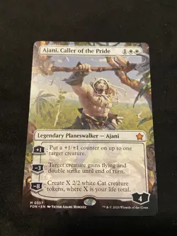 Ajani, Caller of the Pride (Borderless) Foundations Regular - Image 1