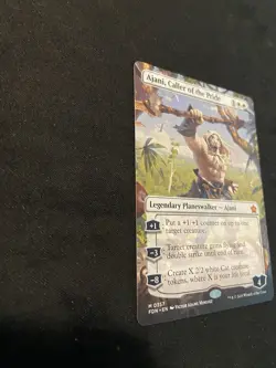 Ajani, Caller of the Pride (Borderless) Foundations Regular - Image 3