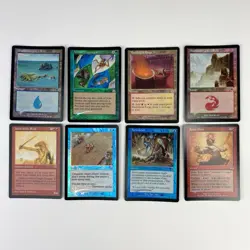 MTG Antiquities MAGIC GATHERING CARDS Battlefield Forge Solar Blast Lot of 8 - Image 1