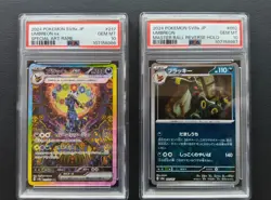 PSA 10 Umbreon ex SAR 217/187 Master Ball 092/187 Set Pokemon Card Japanese 2024 - Image 1
