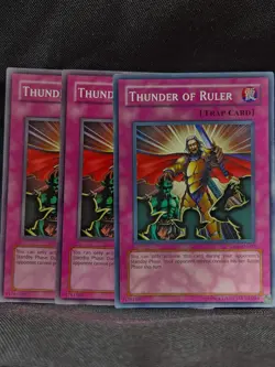 3 Yugioh - Thunder Of Ruler - DR1-EN097 & MFC-042 - Image 1