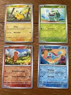 🔥 Costco 151 Mini Tin Promo Cards Cosmo Foil 4 Card Set Pokemon TCG Near Mint - Image 1