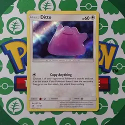 Ditto 17/18 Detective Pikachu Set Holo NM Pokemon Card English - Image 1