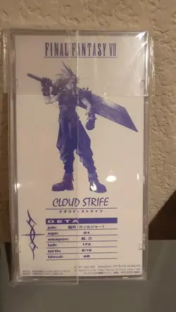 Cloud Strife Final Fantasy Ⅶ Phone Card & Key Ring Unused Square Enix Japanese - Image 2