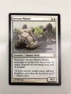 Serene Master MTG Magic the Gathering Card NM Near Mint Commander 2013 - Image 1