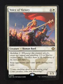 1x MTG Voice of Victory - Tarkir: Dragonstorm (TDM) #33 - Magic the Gathering - Image 3