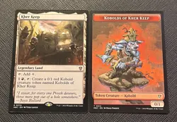 KHER KEEP + TOKEN (KOBOLDS OF KHER KEEP) - MTG - NON FOIL - MKC - COMMANDER - NM - Image 1