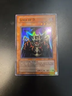 Yugioh Lord of D. SDK-041 Super Rare Original Print MP - Image 1