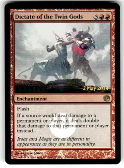 FOIL PROMO MTG Dictate of the Twin Gods Journey into Nyx Regular - Image 1