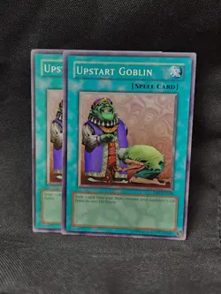 2 Yugioh - Upstart Goblin - DB1-EN018 & MRL-033 - Image 1