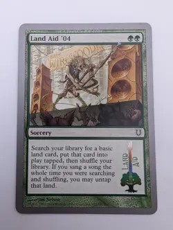 Magic the Gathering LAND AID '04 Unhinged MTG - Image 1