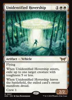 MTG Duskmourn *FOIL* R Unidentified Hovership #0037 - Image 1