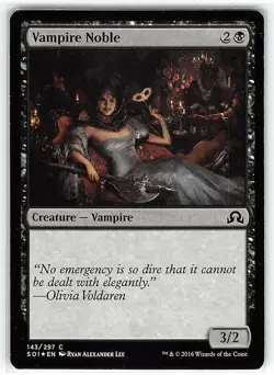 Vampire Noble *FOIL Common* Magic MtG x1 Shadows over Innistrad MP - Image 1