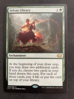 Magic The Gathering Sylvan Library Commander Collection: Green Regular - Image 1