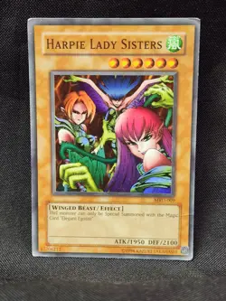 Yugioh - Harpie Lady Sisters - MRD-009 Super Rare - Damaged - Image 1