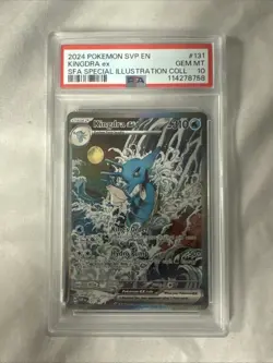 Pokemon Kingdra EX Full Art Holo Black Star Promo Card SVP 131 Shrouded Fable - Image 1