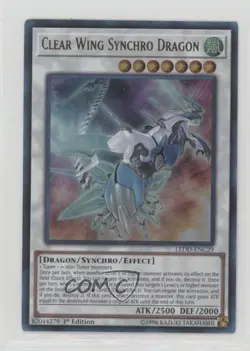 Clear Wing Synchro Dragon 1st Ed. YuGiOh Legendary Decks #LEDD-ENC29 04h1 - Image 1