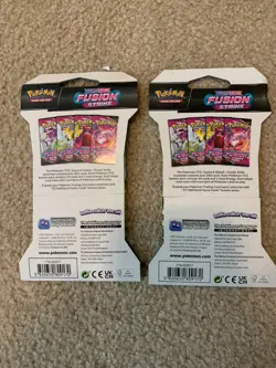 Pokemon Sword & Shield Fusion Strike Sleeved Booster Pack - New, sealed lot of 2 - Image 2