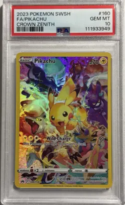 PSA 10 Pikachu 160/159 - Crown Zenith Secret Rare Holo Pokemon Card - Image 1