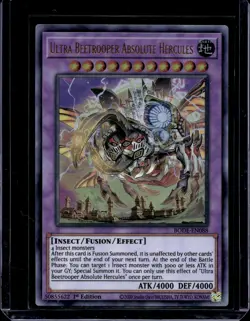 Yugioh! 1x Ultra Beetrooper Absolute Hercules BODE-EN088 Ultra Rare 1st ed NM - Image 1