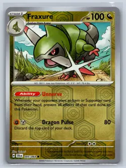 Fraxure Reverse Holofoil 045/064 Common SV: Shrouded Fable Near Mint Pokemon TCG - Image 1