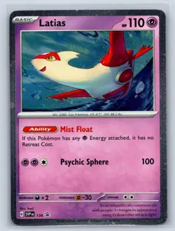 Latias 139 Cosmos Holo SV: Scarlet & Violet Promo Cards NM Pokemon TCG Card - Image 1