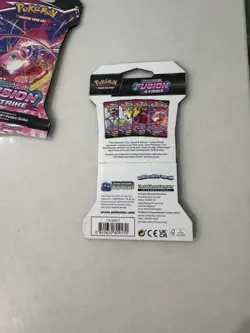 12x Pokemon TCG Sword & Shield Fusion Strike SLEEVED booster packs sealed - Image 2