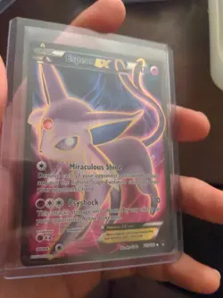 Pokemon TCG Espeon-EX BREAKPoint 117/122 Holo Full Art 2016 - Image 1