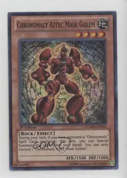 Chronomaly Aztec Mask Golem 1st Ed. YuGiOh Number Hunters #NUMH-EN001 04h1 - Image 1