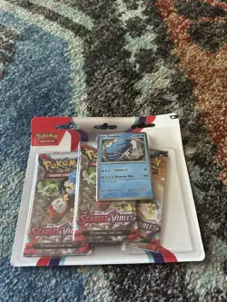 Pokemon TCG Scarlet & Violet Dondozo Promo 3 Booster Blister Pack Sealed - Image 1