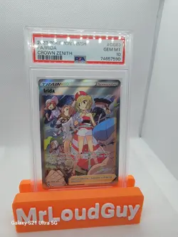 2023 Pokemon SWSH Crown Zenith #GG63 Full Art Irida Trainer PSA 10 Gem Mint - Image 1
