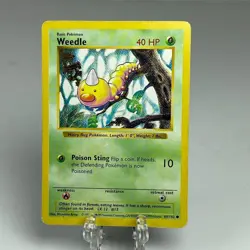Weedle Shadowless Pokemon Base Set #69 1999 - Image 1