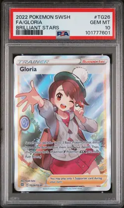 PSA 10 - 2022 POKEMON SWORD & SHIELD BRILLIANT STARS TG26 FA/GLORIA - Image 1