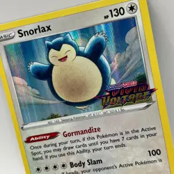 Snorlax SWSH068 Black Star Promo Vivid Voltage PRERELEASE Pokemon TCG M/NM - Image 2