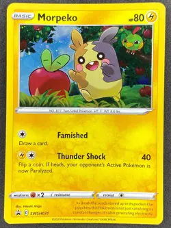 Pokemon Morpeko SWSH031 SWSH Black Star Promo NM - Image 1