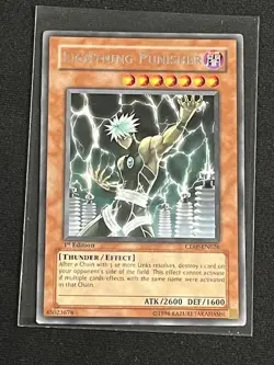 Lightning Punisher Ultimate Rare 1st Edition CDIP-EN026 YuGiOh Cyberdark Impact - Image 1