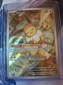 Pokemon TCG Eevee Prismatic Evolutions Black Star Promo Card ETB #173 - Image 1