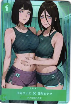 HINATA AND HANABI Holographic Custom Art Goddess Story Anime Collectible Card - Image 1