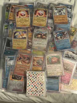 Pokemon TCG 151: Lot Of 60 Reverse Holo Cards with 151 card pack sleeves - Image 1