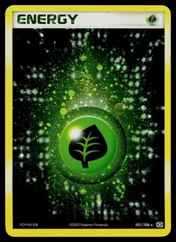 Pokemon Card - Grass Energy Emerald 101/106 Reverse Holo - Image 1