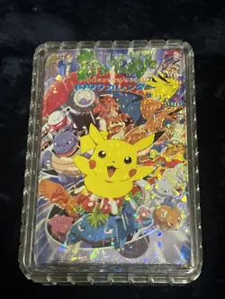 Vintage Rare Pokemon 52-Card Japanese Poker Deck Holographic - Image 1