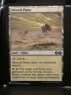 Mistveil Plains Ultimate Masters Regular NM The List Mystery MTG Magic Card - Image 1