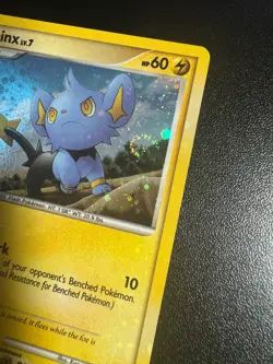 Pokemon TCG Cards Shinx DP15 Black Star Promo Holo BLEED + Swirl + INVERTED BACK - Image 3